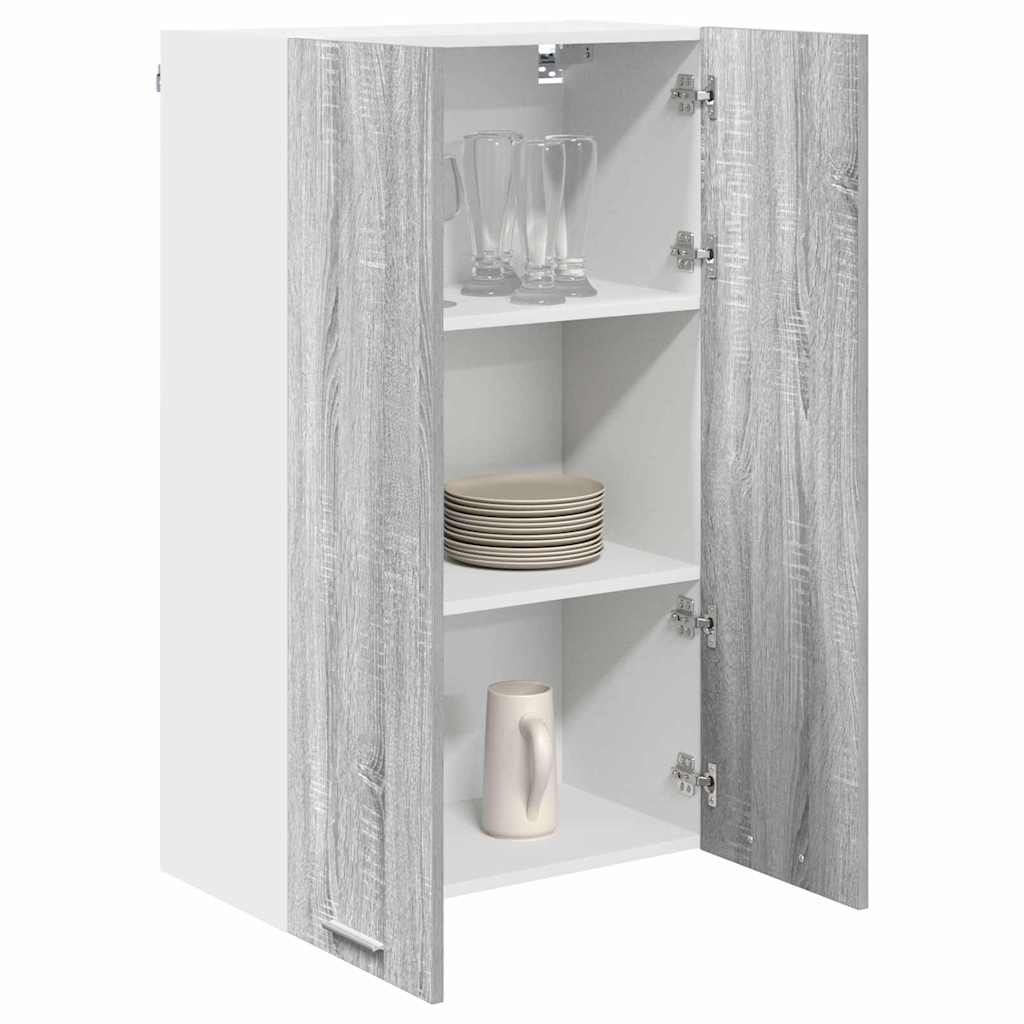 Hanging Cabinet with Shelf Riga Grey Sonoma 60 x 31 x 100 cm